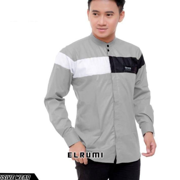 Harga Bersahabat.. Koko Qynang - Baju Koko Putih - Baju Putih - Koko Pria - Koko Jiester - Muslim Pr