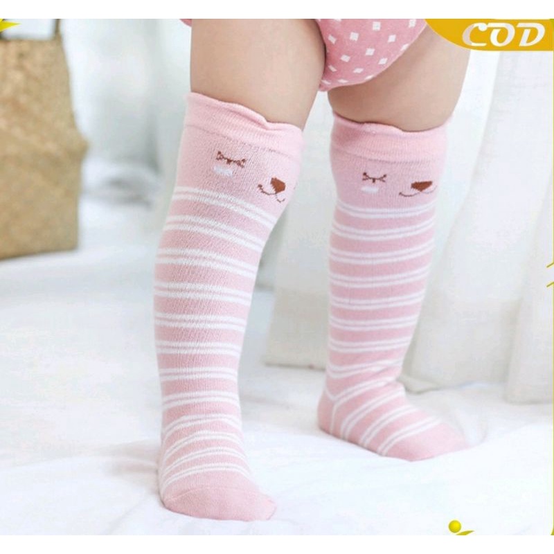 Kaos kaki anti slip anak bayi panjang motif lucu IMPORT