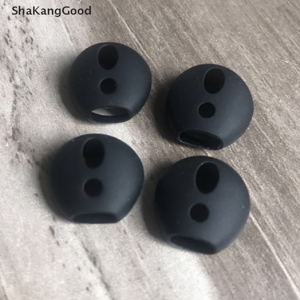 Skid 2pcs / Pasang Earcap Earphone Bahan Silikon Anti slip Untuk Apple Airpods