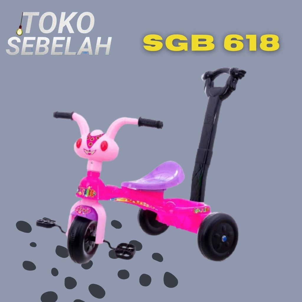 mainan anak sepeda Roda Tiga Bike Tricycle SGB 618 - SHP Toys