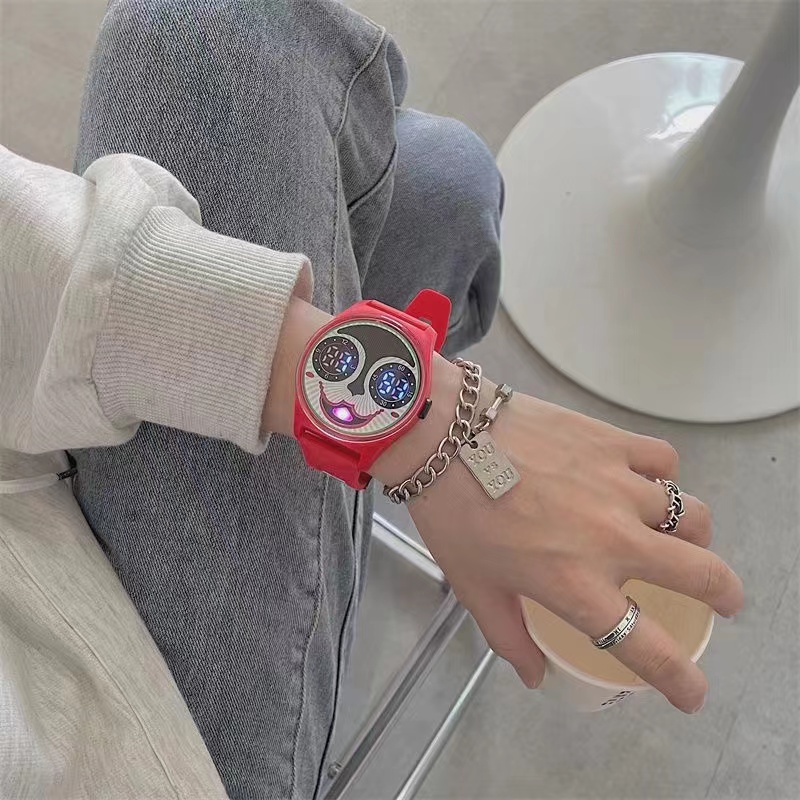 COD✅Jam Tangan Wanita Digital Rubber Vintage Murah Grosir Fashion  W237