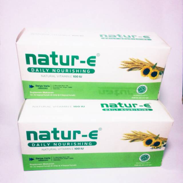 Natur E 100 Iu Isi 32 Kapsul Lunak Vitamin E Soft Capsule Antioksidan Menghambat Penuaan Shopee Indonesia