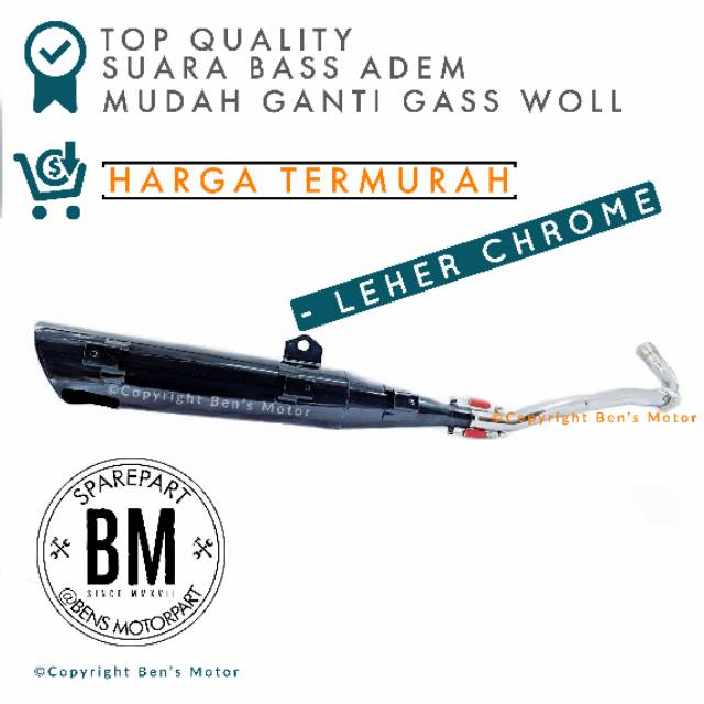 Knalpot Racing Bobokan Honda Karisma / Knalpot Racing Model Tsugi Honda Karisma / Supra X 125