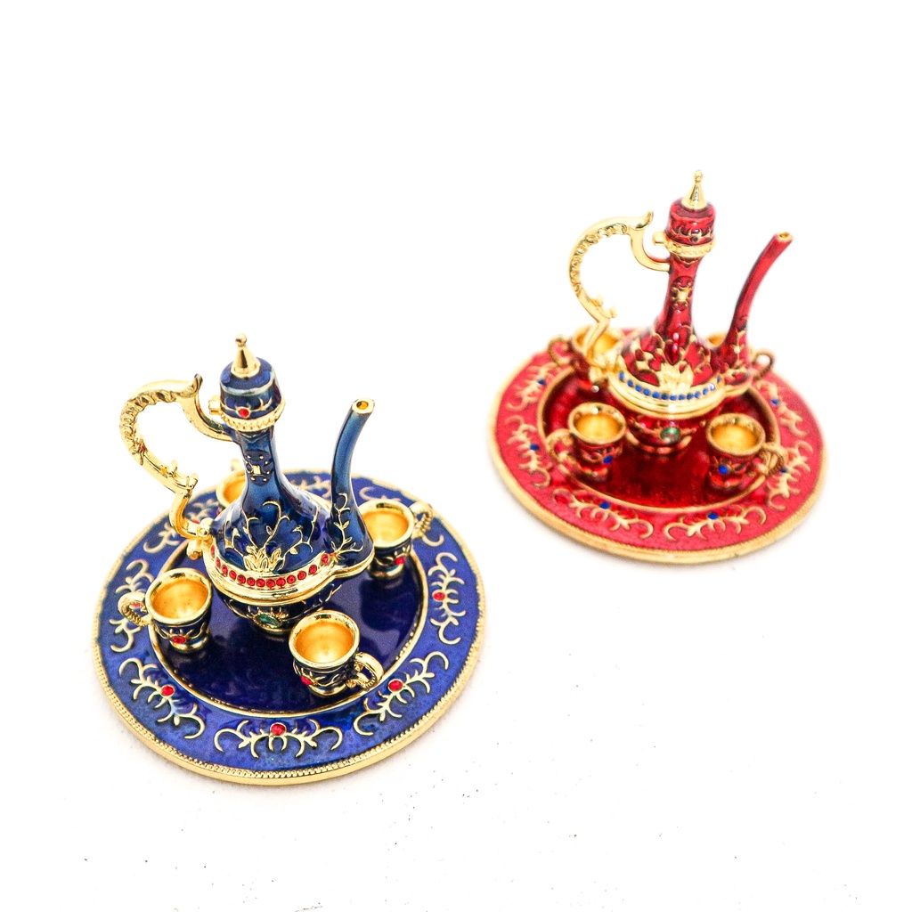Jual Miniatur Teko Arab Set Bahan Logam Gold Imfort Oleh Oleh Haji Shopee Indonesia 6480