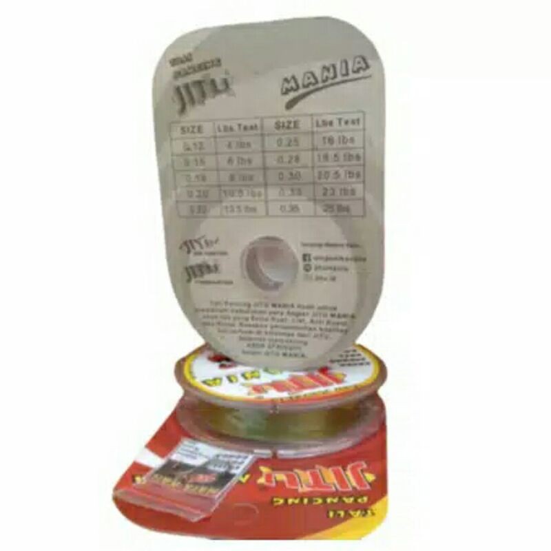 senar jitu mania super kuat ukuran 0,12  s/d 025