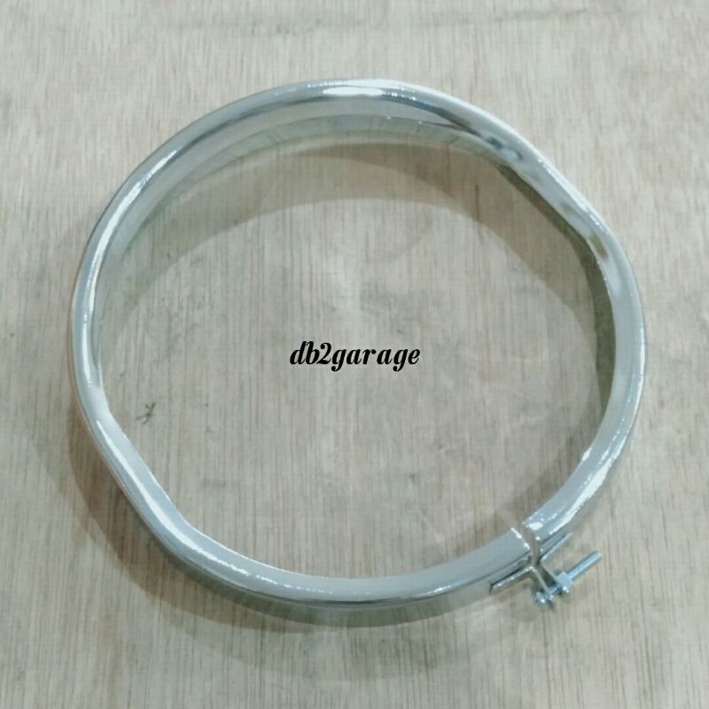 ring lampu vespa SUPER kepala bulat bahan besi polish