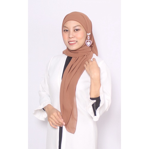 HIJAB SEGIEMPAT INSTAN/HIJAB MALAYSIA/JILBAB SEGI EMPAT MALAY PLUS INNER 2IN1 CERUTY BABYDOLL DINAYA