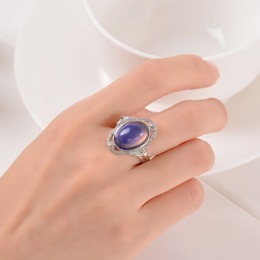 Mxbeauty Cincin Mood Ring Dapat Berubah Warna Sesuai Suhu Gaya Vintage