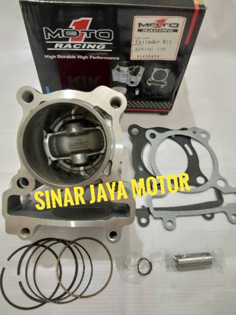 Blok block moto1 seher moto 1 cylinder kit jupiter mx vixion r15 mx king xabre bore up 60. 62. 63