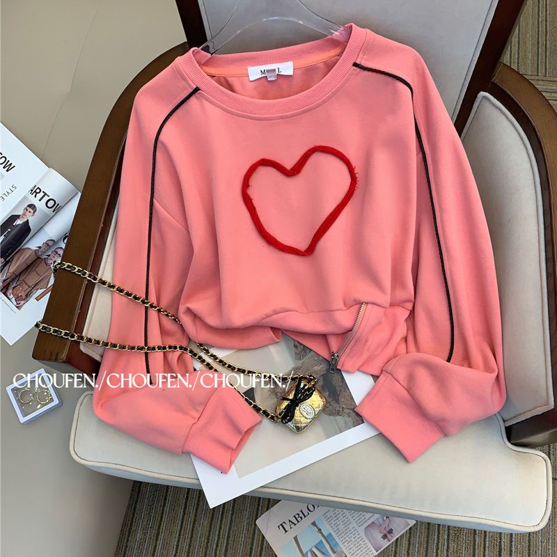 ♗✓Xiaoxiangfeng baju sweter kasual wanita musim gugur 2022 baru high-end gaya asing mengurangi usia olahraga modis setelan dua potong