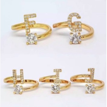 INF CINCIN GOLD SILVER ALFABET TERLARIS FOR YOUR FASHION / CINCIN INISIAL NAMA / CINCIN XUPING A-Z CINCIN KEKINIAN REMAJA / BISA COD