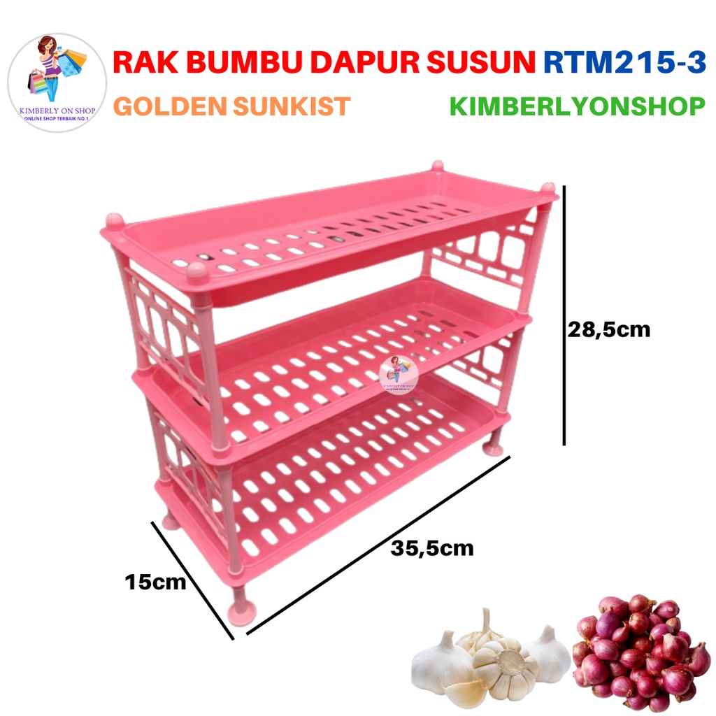 Rak Mini Serbaguna Susun 3 Golden Sunkist RTM 215 3