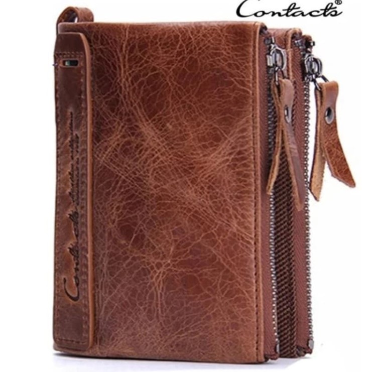 Dompet Pria Dompet Kulit Asli Contact's Leather Men Wallet Hadiah Gift