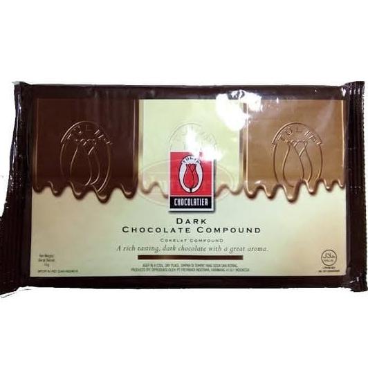 

Tulip Dark Compound Chocolate 1 kg Coklat dekorasi