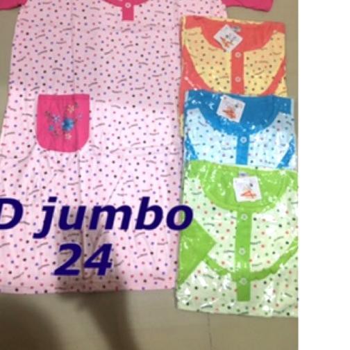 ➯ Daster jumbo kaos Amro label Putih ✸