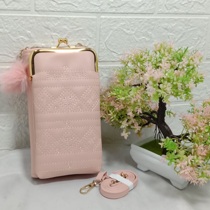 DOMPET HP BEHEL/TAS SLEMPANG WANITA/TAS HP SLETING