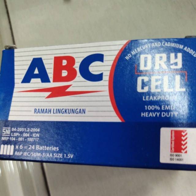 BATERAI ABC A2. SEKOTAK 24 PCS