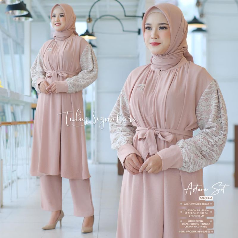 ASTARA SET BY TULUS SIGNATURE (ONE SET WANITA) Set muslimah modern rekomended