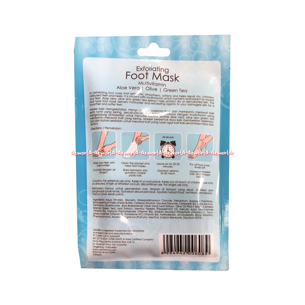 Felinz Nourishing Hand Mask Exfoliating Foot Mask Masker Kaki Masker Tangan Agar Lebih Lebih Lembut Halus Felins Fellinz Felinzs Handmask Footmask Fellinz Model Kertas Sarung Tangan Kaki