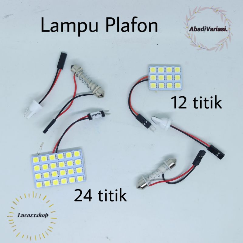 Lampu Plafon Mobil LED Kabin 12 titik / 24 titik