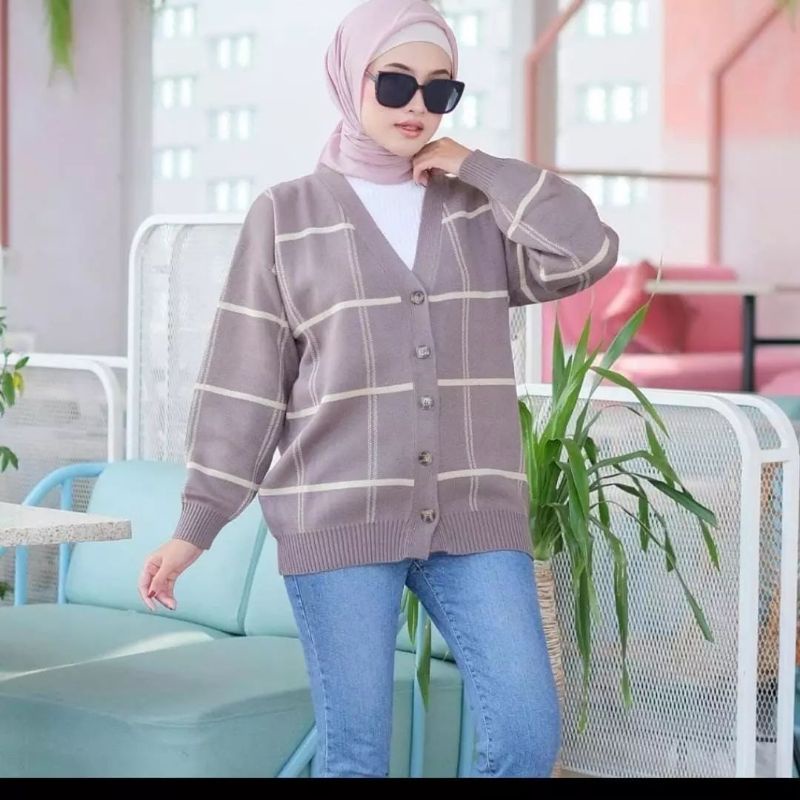 oversize cardy crdenim rajut