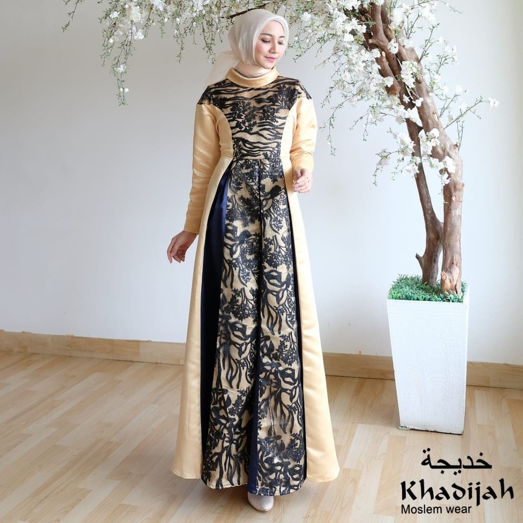 Terlaris Gaun Mikayla kuning by Khadijah bin dawood