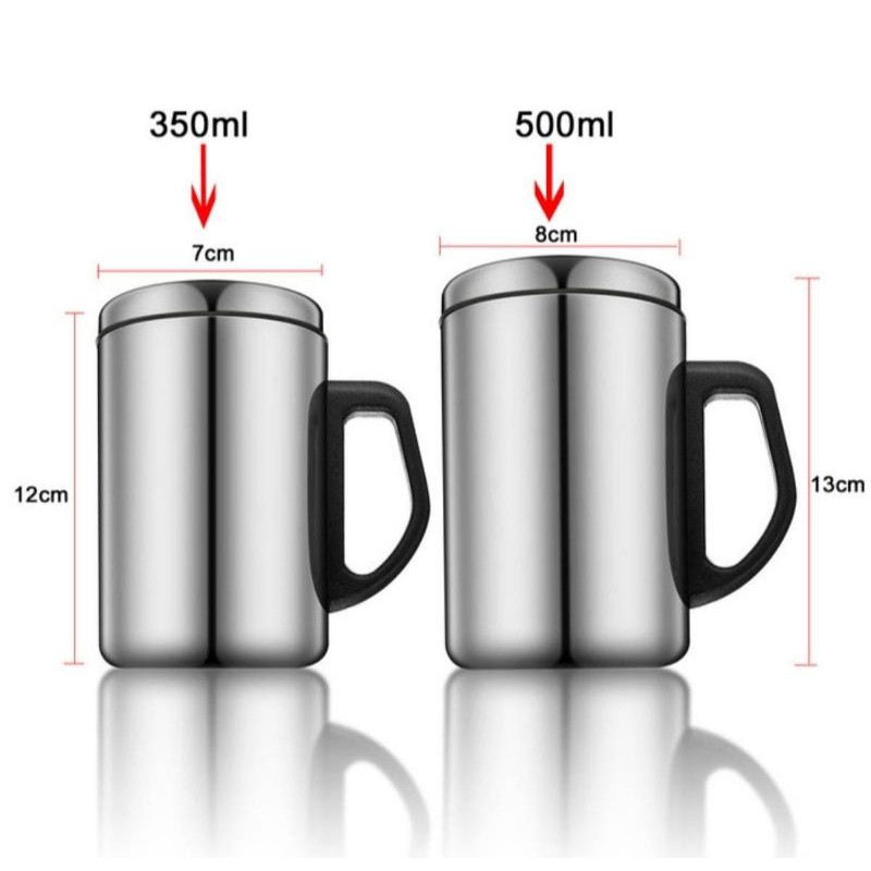 Gelas thermos mug stainless 500ml Indoglass