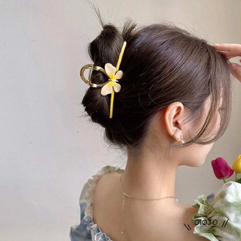 Jepit Rambut Bentuk Kupu-Kupu Bahan Metal Glossy Untuk Wanita - ol2