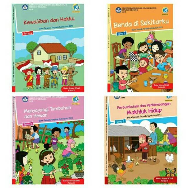 Buku tematik terpadu kelas 3 semester 1tema 1,2,3,4
