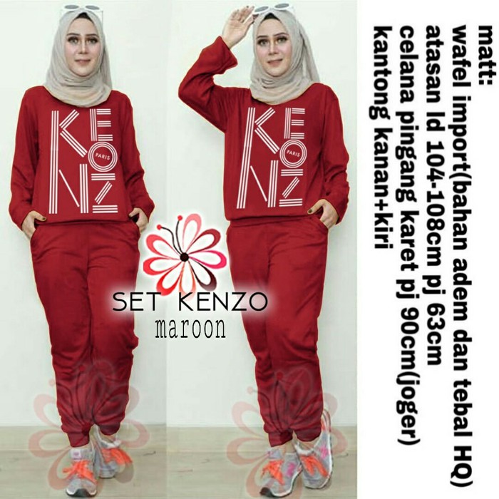 Setelan Joger Wafel Kenzo