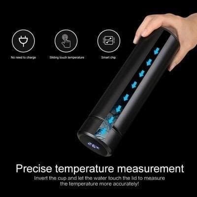 BAROKAH GAMIS Termos LED Temperatur Suhu Botol air panas Tumbler Termometer 500ml