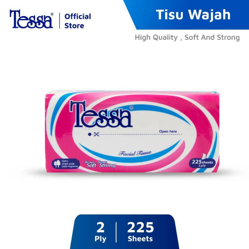 Tisu Tessa facial tissue 225 sheet / Tessa tisu wajah 225 sheet