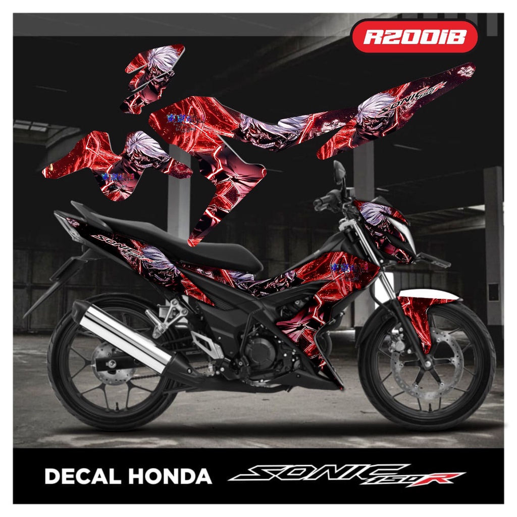 DECAL SONIC 150 R - STIKER FULL BLOK SONIC150R - DECAL HONDA SONIC - STIKER SONIC FULL BODY ANIME/KA
