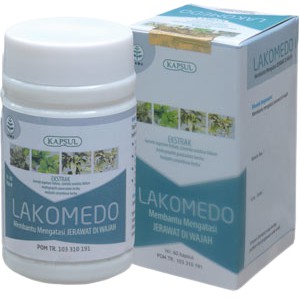 Kapsul Lakomedo Obat Herbal untuk Jerawat berlebih ISI 60 KAPSUL | BPOM | ORIGINAL