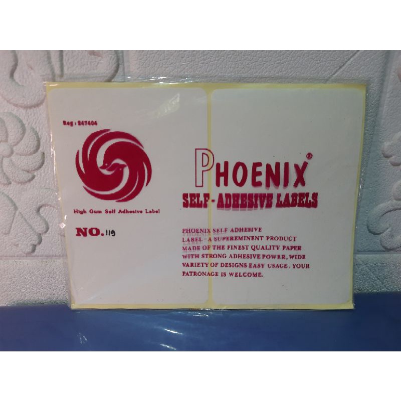 

Sticker Label / Label Harga Phoenix No 119 (102 x 152 mm)