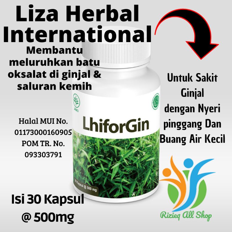 Kapsul Untuk Meluruhkan Batu Ginjal LHIFORGIN isi 30Kapsul Original LHI