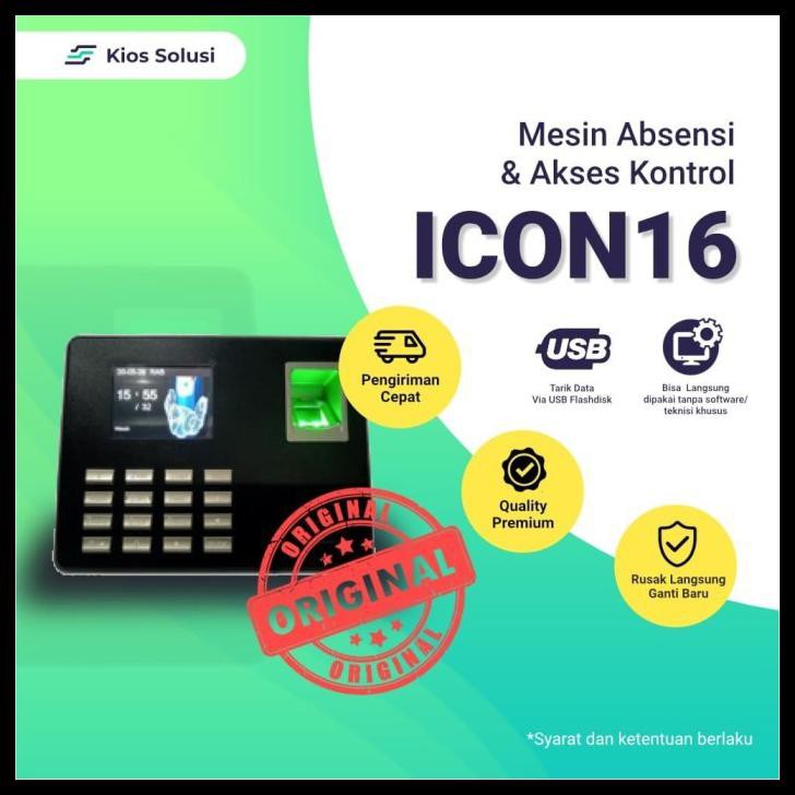 Mesin Absensi | Fingerprint | ICON 16 | Absen Terlaris