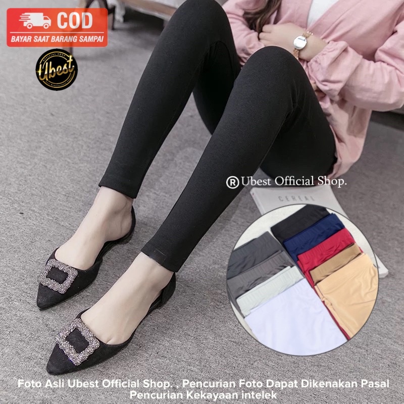 TERMURAH 8.8 Legging Wanita Panjang Polos Soft Spandex / Legging Standard &amp; Jumbo / Lejing wanita / Leging Wanita AR-RAHMAN