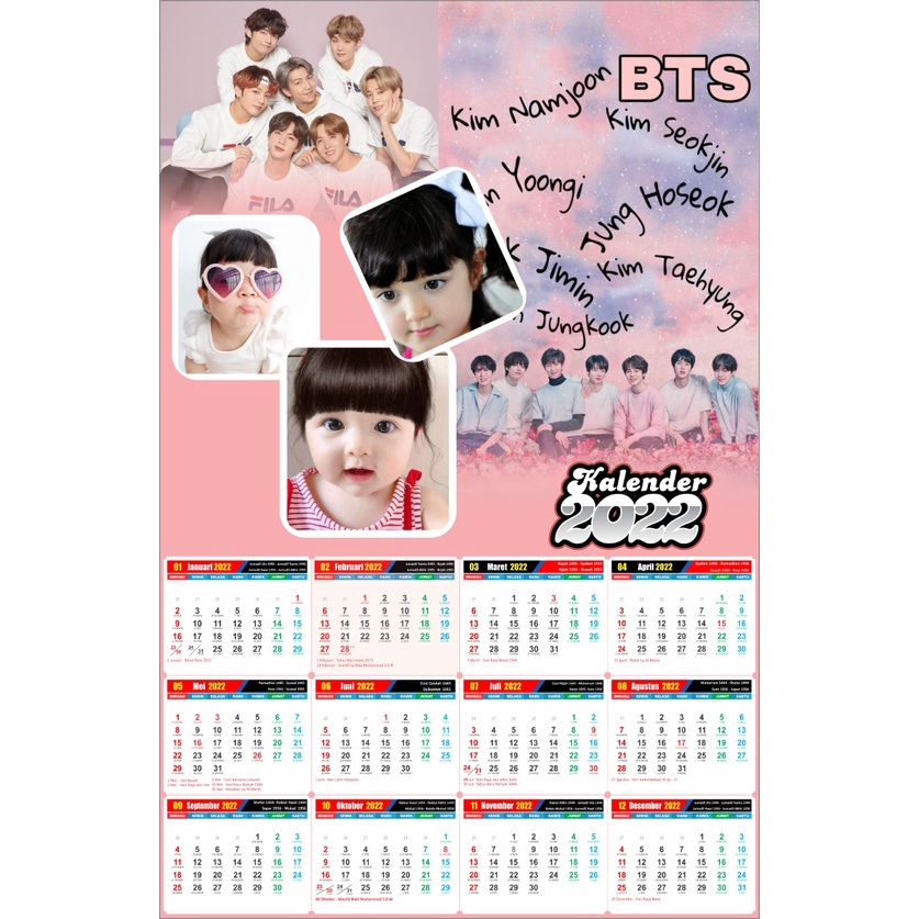 

CETAK KALENDER CUSTOM 2022 / KALENDER 2022 TEMA KARAKTER /KALENDER 2022 CUSTOM FREE DESAIN