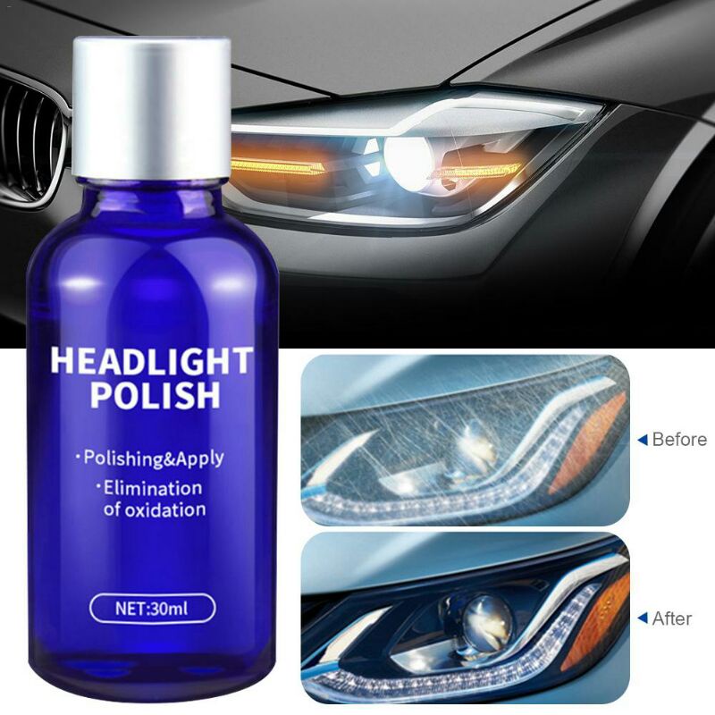 GlasKlare Cairan Pemutih Lampu Mobil Headlight Polish Repair Coat 30ml - LE01646