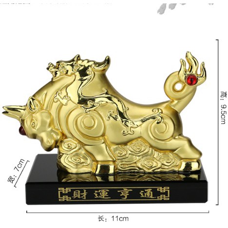 Lucky OX DRAGON Pajangan Tempat Parfum Dashboard Mobil