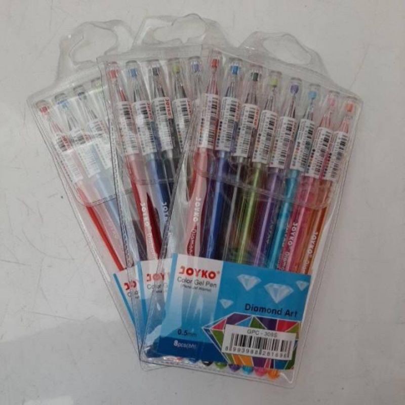 Gel Pen GPC-309S Diamond Art Joyko (8 warna)