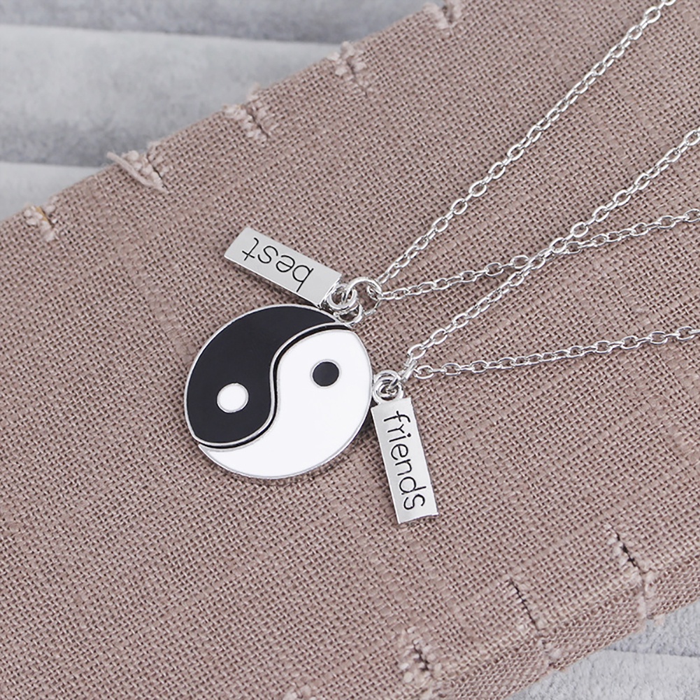 Hu Hu Hu Hu Hu Alat Bantu Pasang Kacamata♡ Kalung Rantai Dengan Liontin Simbol Yin-yang Untuk Hadiah