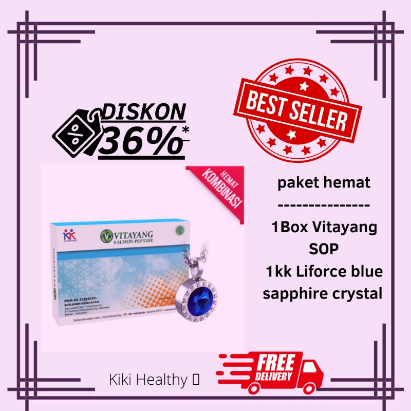 Vitayang SOP Salmon Ovary Peptida+ Kk Liforce Blue Sapphire Crystal