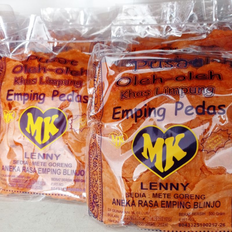 

Emping pedas manis Size medium