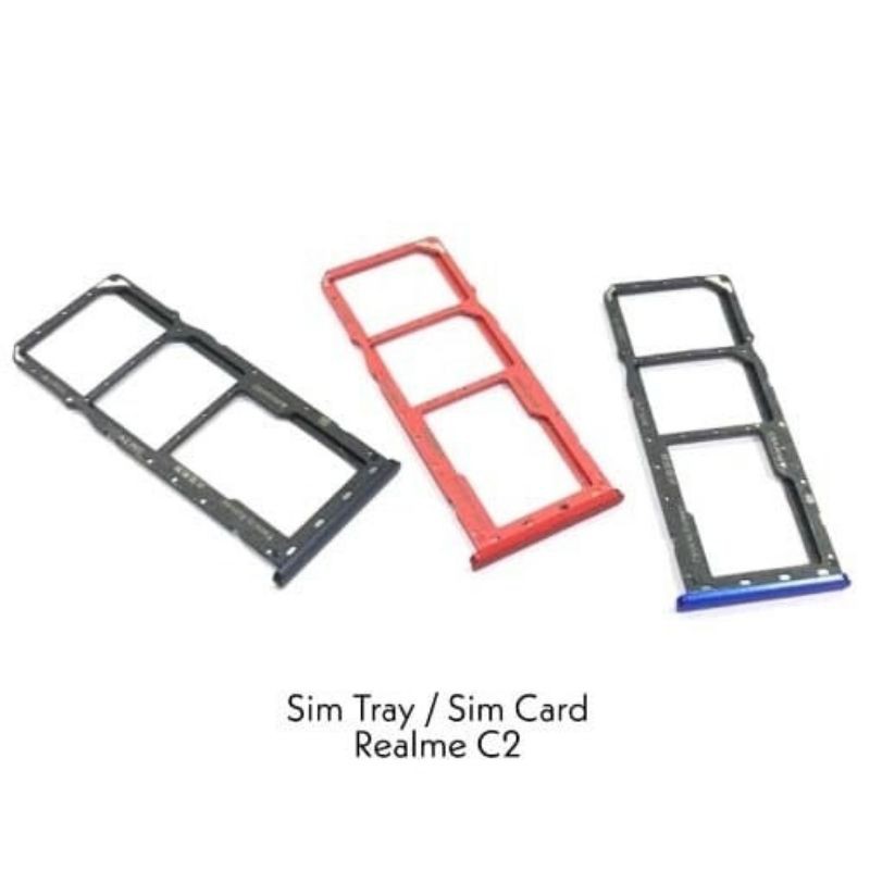 SIMTRAY SIM TRAY SLOT SIM TEMPAT SIM CARD REALME C2