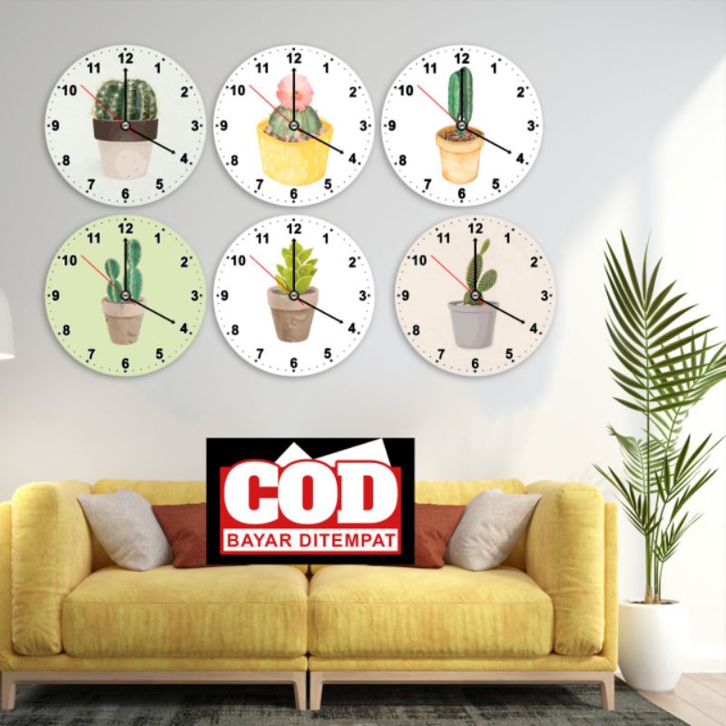 Jam Dinding Kayu Minimalis Aesthetic / Jam Dinding Vintage Unik