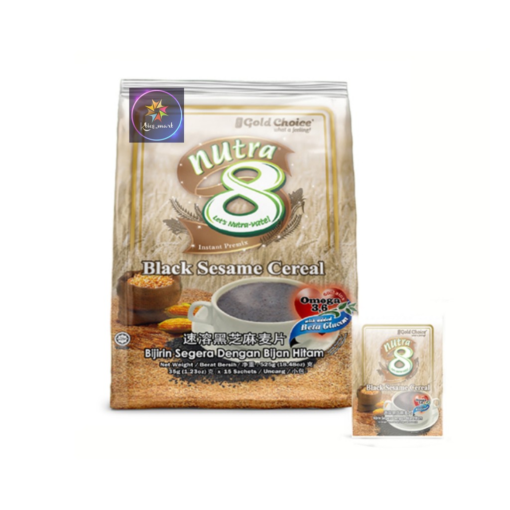 

Gold Choice Nutra 8 Black Sesame Cereal 525gr/Import