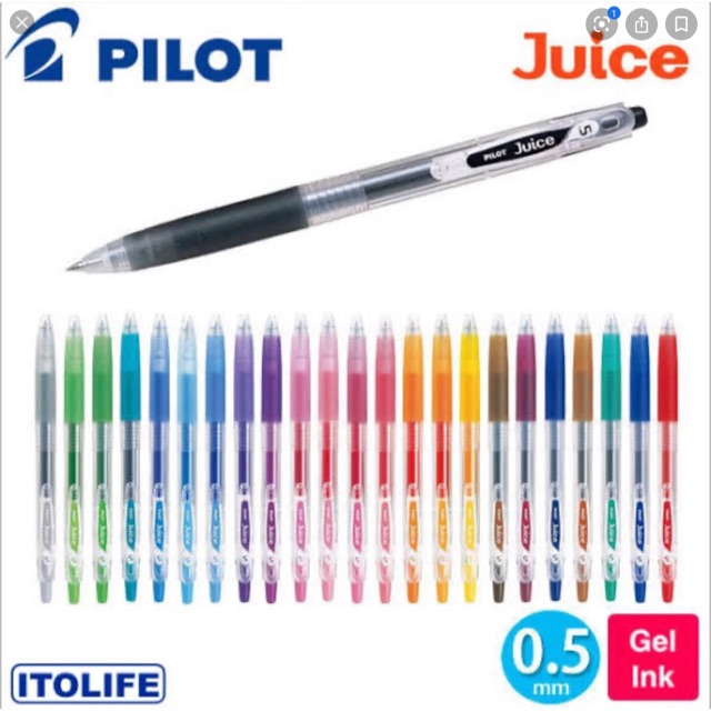 

PROMO beli 3 bonus frixton selama persediaan ada Ballpoint pilot juice 038 / 05 / 07 satuan ( ada 24 warna) made in japan pulpen gel / refill nya