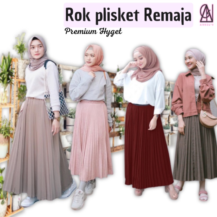 ROK PLISKET ANAK PEREMPUAN, ROK PLISKET REMAJA SMP PREMIUM UMUR 10 - 16thn / ROK PLISKET UNTUK REMAJ